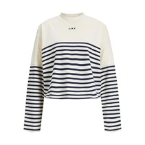 JJXX Womens Polly Loose Long Sleeve T-Shirt Seedpearl