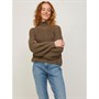 JJXX Womens Kelvy Chunky High Neck Knitted Jumper Morel