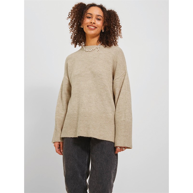 JJXX Womens Ollie Diverse Crew Neck Knitted Jumper Peyote