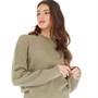 JJXX Womens Ember Fluffy Crew Neck Knitted Jumper Brindle