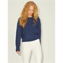 JJXX Womens Ember Fluffy Crew Neck Knitted Jumper Navy Blazer