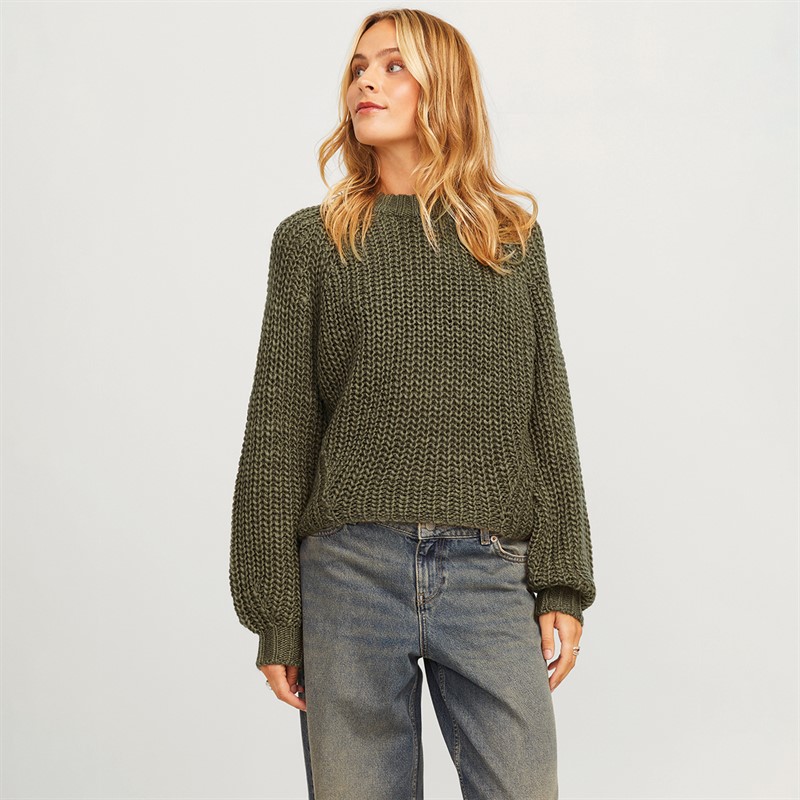 JJXX Pulls Kelly Chunky Femme Vert