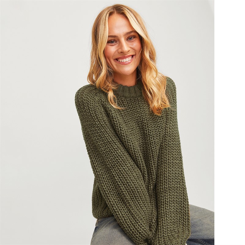 JJXX Pulls Kelly Chunky Femme Vert