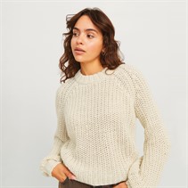 JJXX Damen Kelly Chunky Pullover Ecru