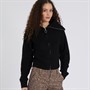 JJXX Womens Gilly Zip Cardigan Black