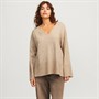 JJXX Damen Lucca V-Ausschnitt Pullover Peyote