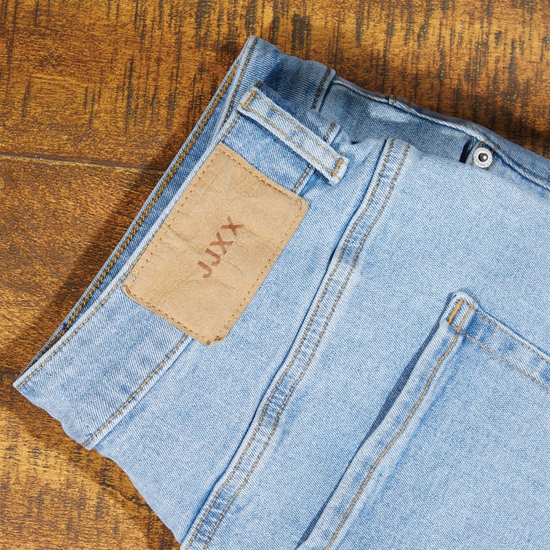 JJXX Dame Lisbon Høj Talje Mom Jeans Lyseblå Denim