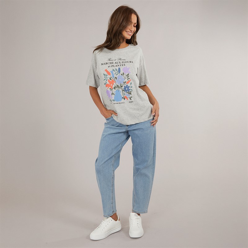 JJXX Dame Lisbon Høj Talje Mom Jeans Lyseblå Denim