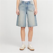 Jjxx Womens Aura Long Denim Jorts Light Blue Denim