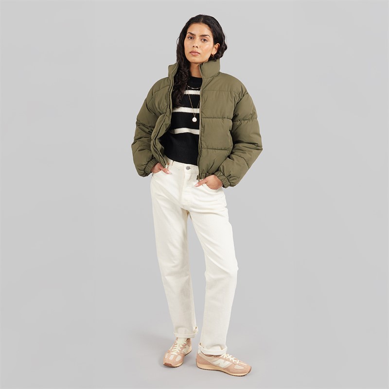 JJXX Womens Tracy Puffer Coat Sea Turtle
