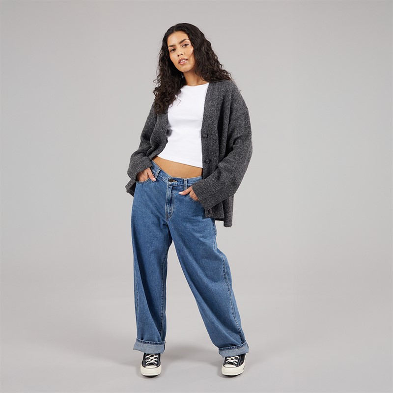 JJXX Womens Rosanna Cardigan Dark Grey Melange