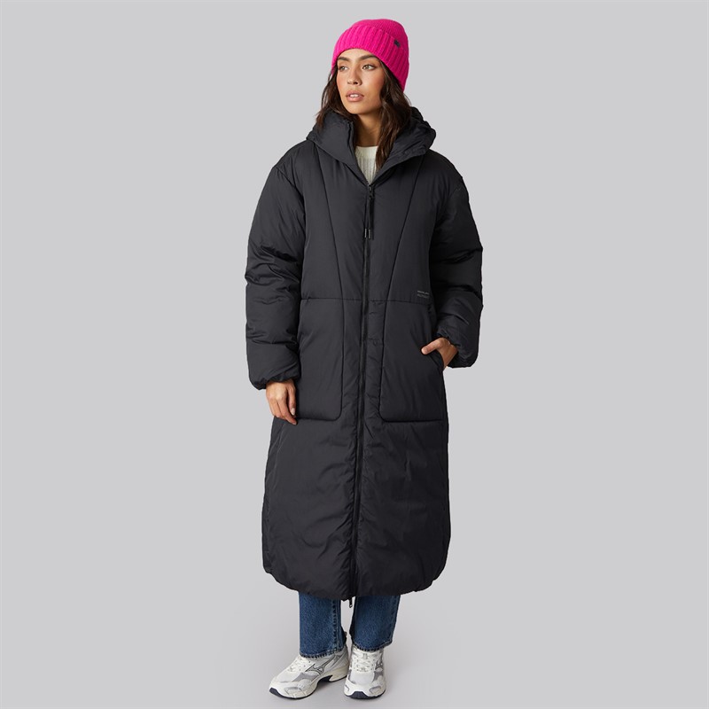 JJXX Womens Lolly Long Puffer Coat Black