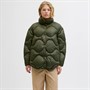 JJXX Womens Stella Shiny Quilted Coat Grape Leaf