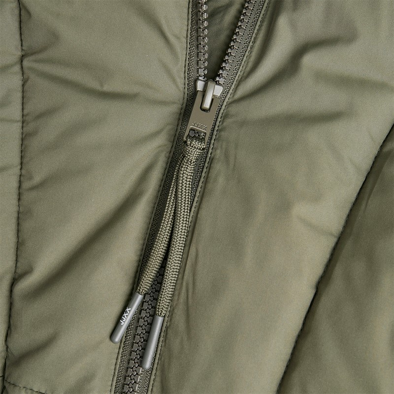 JJXX Dames Lolly Lange Puffer Jas Grape Leaf