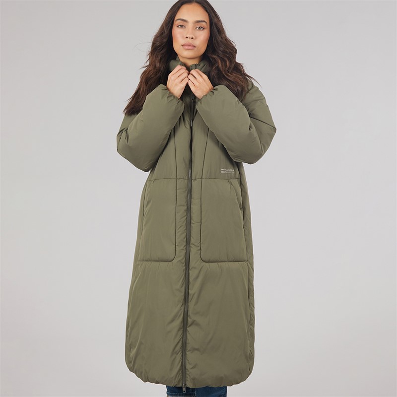 JJXX Womens Lolly Long Puffer Coat Grape Leaf