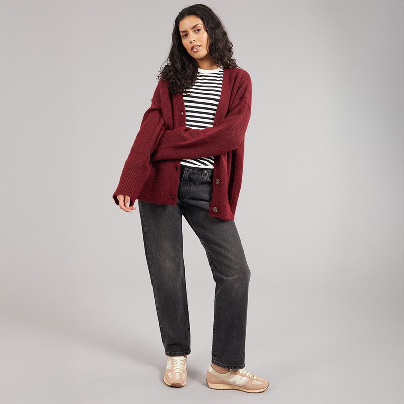 JJXX Womens Rosanna Cardigan Cabernet