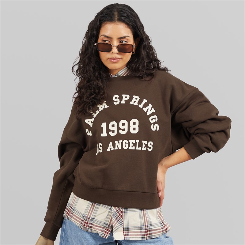 JJXX Womens Merle Crew Sweatshirt Brackenprint Palm Springs Brackenprint:Palm Springs