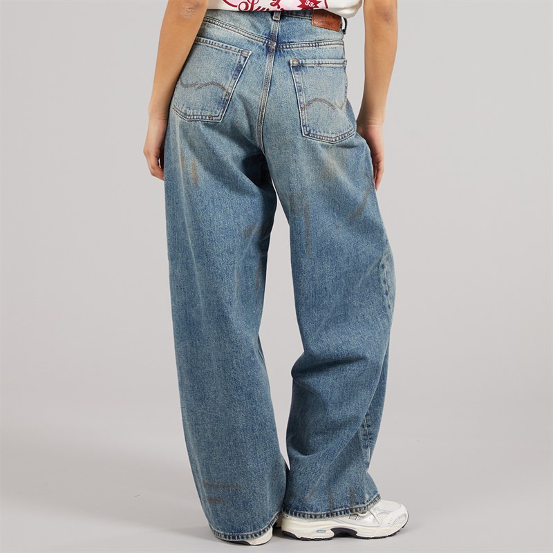 JJXX Womens Kyoto Wendy Baggy Jeans Medium Blue Denim