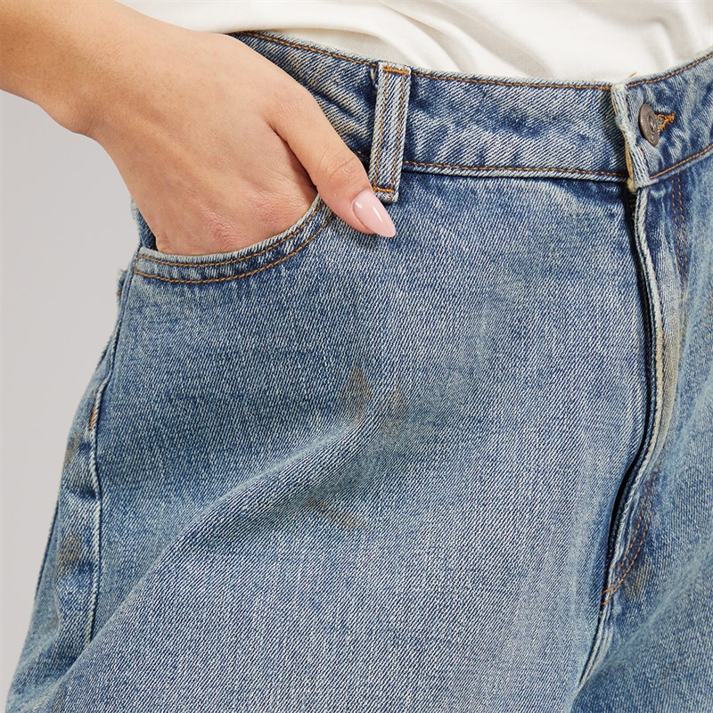 JJXX Womens Kyoto Wendy Baggy Jeans Medium Blue Denim