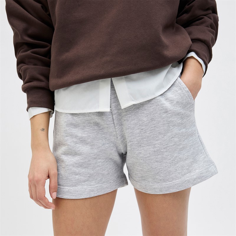 JJXX Damen Alfa Sweat Shorts Light Grey Melange