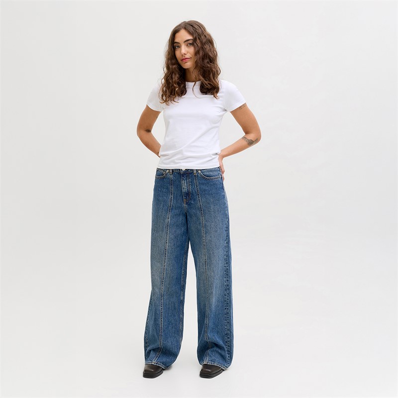 JJXX Damen Tokyo Weite Jeans R282 Medium Blue Denim