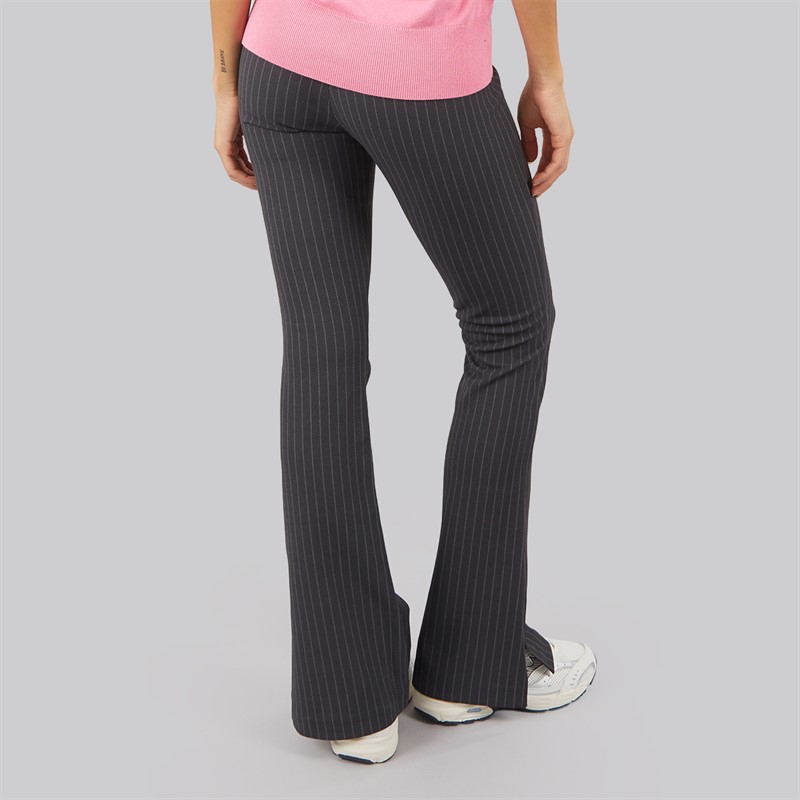 JJXX Womens Ivy Nancy Flared Trousers Phantom Pinstripe
