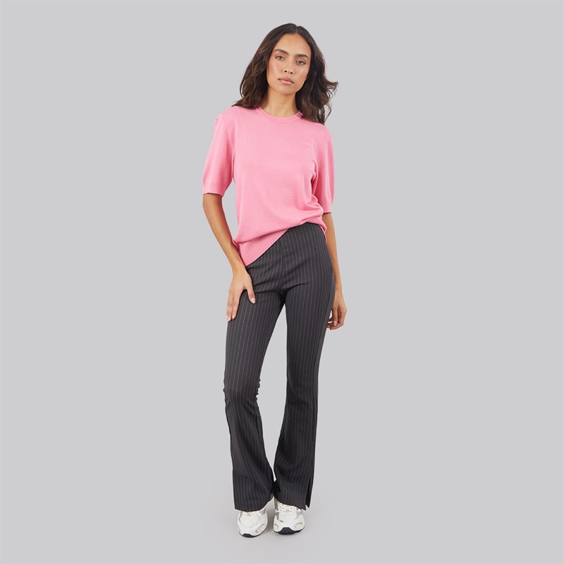 JJXX Womens Ivy Nancy Flared Trousers Phantom Pinstripe