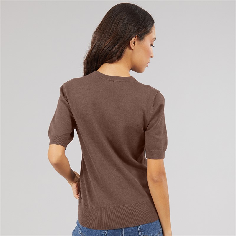 JJXX Womens Layla Knitted T-Shirt Bracken