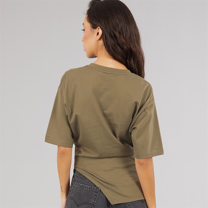 JJXX Womens Annabell Asymmetric T-Shirt Sea Turtle