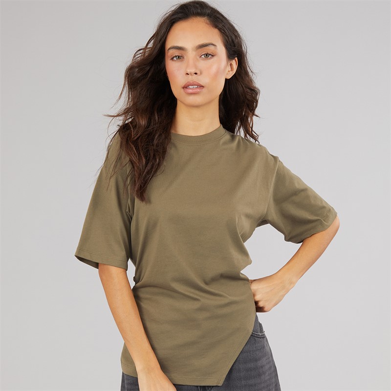 JJXX Womens Annabell Asymmetric T-Shirt Sea Turtle