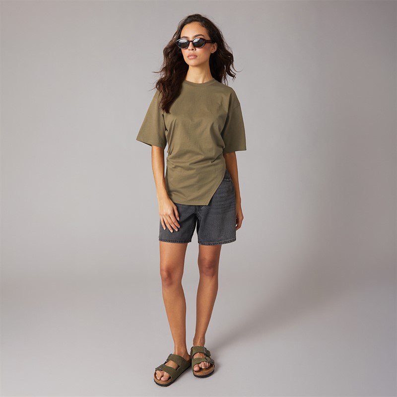 JJXX Womens Annabell Asymmetric T-Shirt Sea Turtle