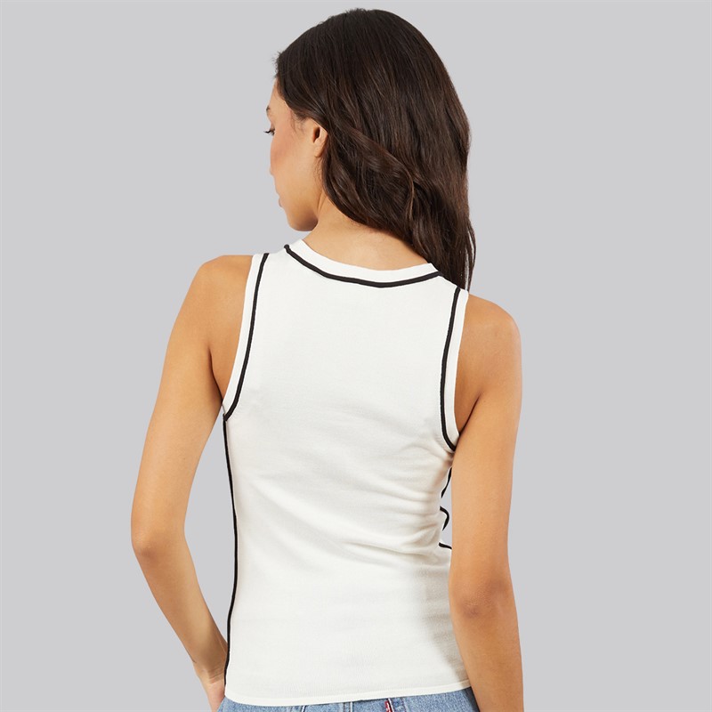 JJXX Womens Evelyn Knitted Vest Vanilla Ice/Black
