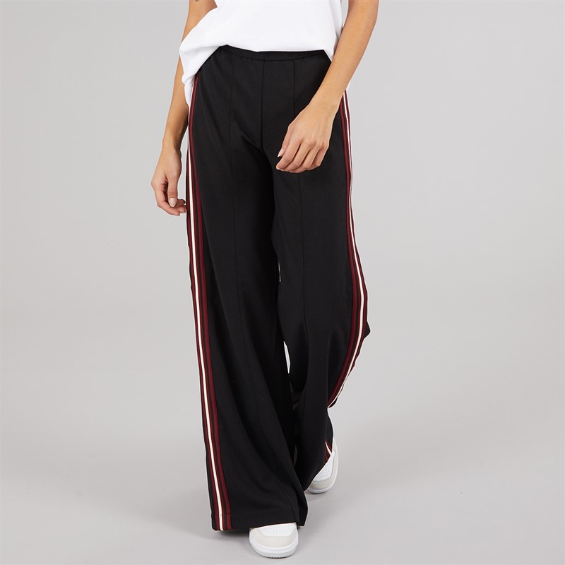 JJXX Womens Ida Nancy Wide Leg Trousers Black Tape