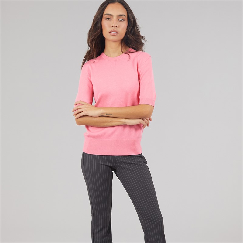 JJXX Womens Layla Knitted T-Shirt Morning Glory