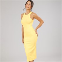 JJXX Womens Ribbed Maxi Dress French Vanilla