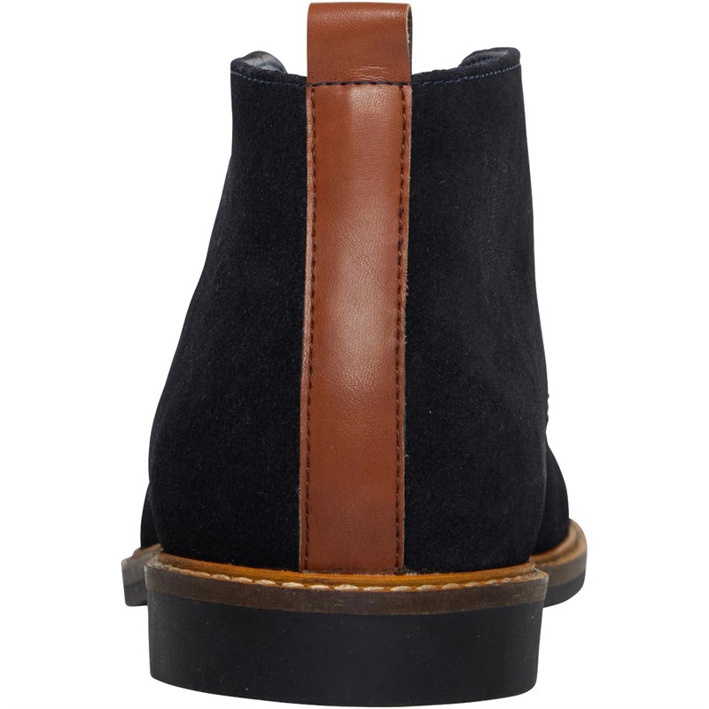 Gabicci Mens Shorditch Suede Chukka Boots Navy