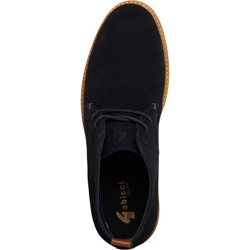 Gabicci Mens Shorditch Suede Chukka Boots Navy