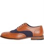 Gabicci Mens Brunswick Oxford Brogue Shoes Tan