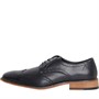Gabicci Mens Lamacq Chisel Toe Brogue Shoes Black