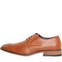 Gabicci Mens Peel Chisel Toe Derby Shoes Tan