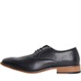Gabicci Mens Peel Chisel Toe Derby Shoes Black