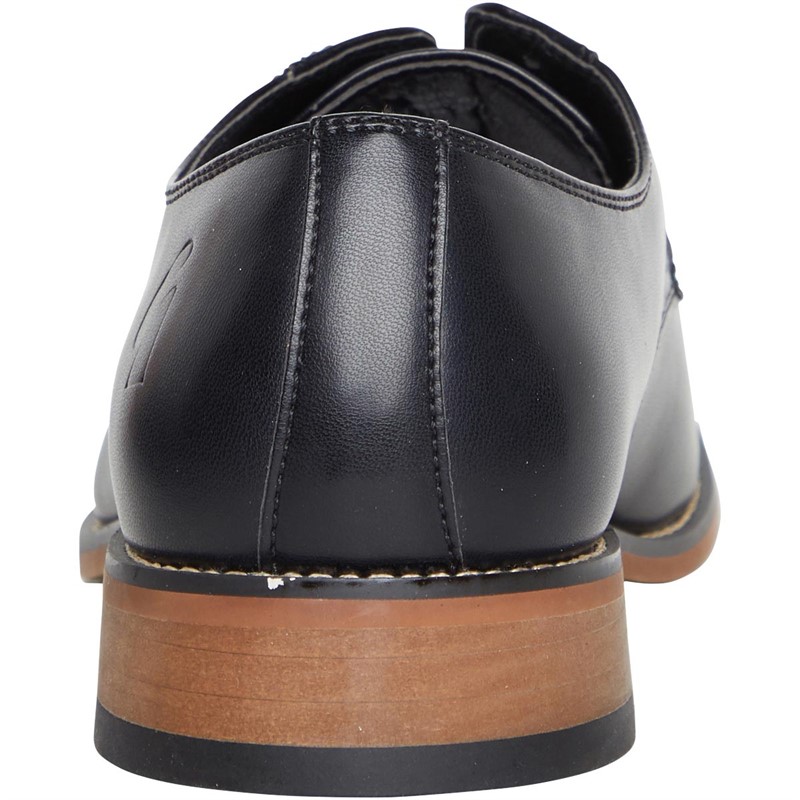 Gabicci Mens Peel Chisel Toe Derby Shoes Black