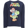 Super Mario Drenge Name It Jubber T-shirts med lange ærmer Mørk Marineblå