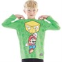 Super Mario Chłopięce T-Shirty z Długim Rękawem Zielony