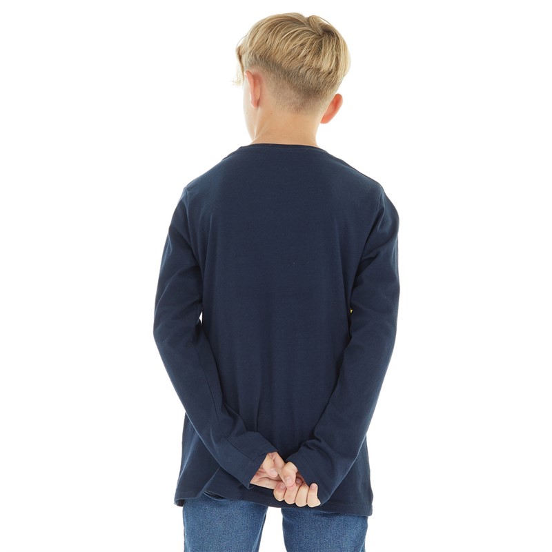 Super Mario Chłopięce T-Shirty z Długim Rękawem Czarny