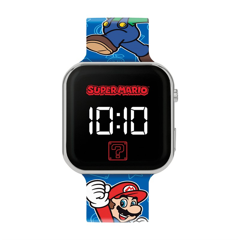 Super Mario Kids Printed LED Watch Multi