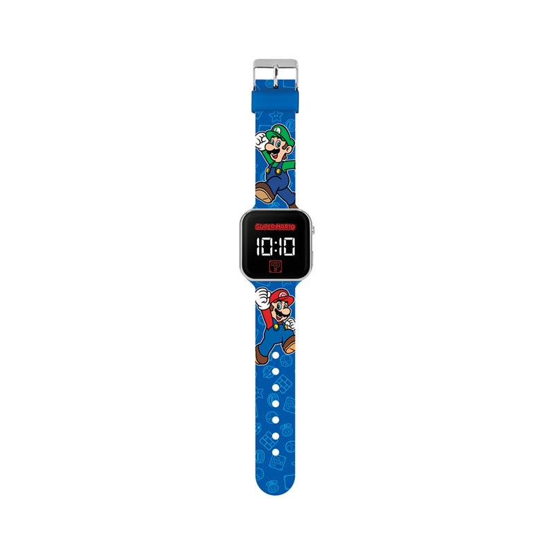 Super Mario Kids Printed LED Watch Multi