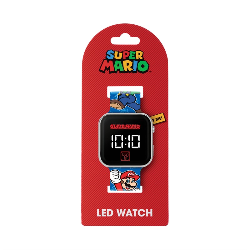 Super Mario Kids Printed LED Watch Multi