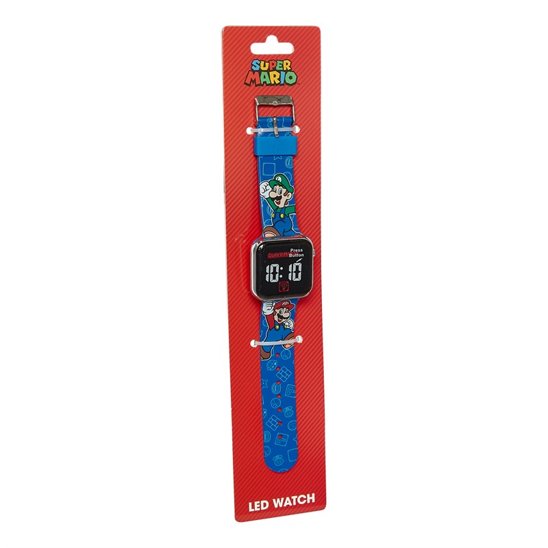 Super Mario Kids Printed LED Watch Multi