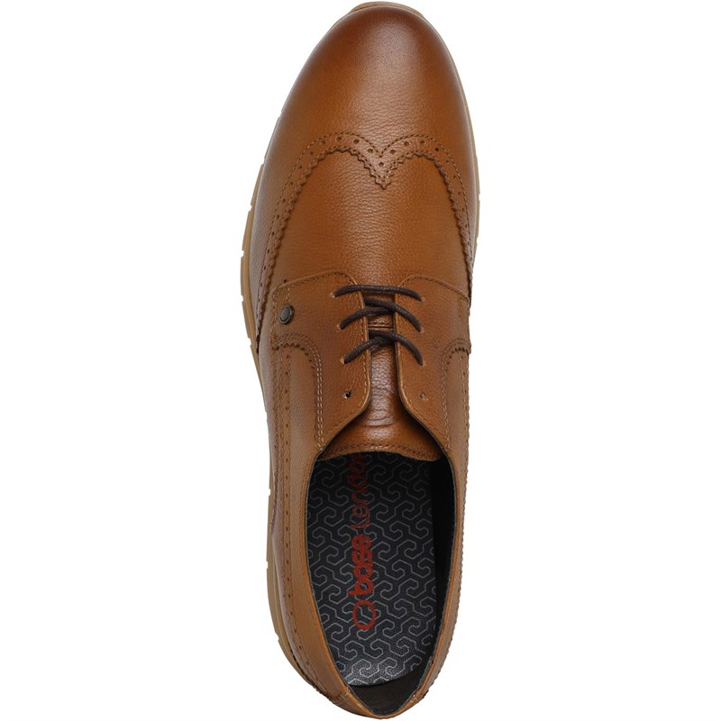 Base London Mens Oval Gibo Shoes Tan